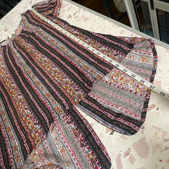 Fat face multi color striped ditsy floral short sleeve tunic top - Picture 9 of 11